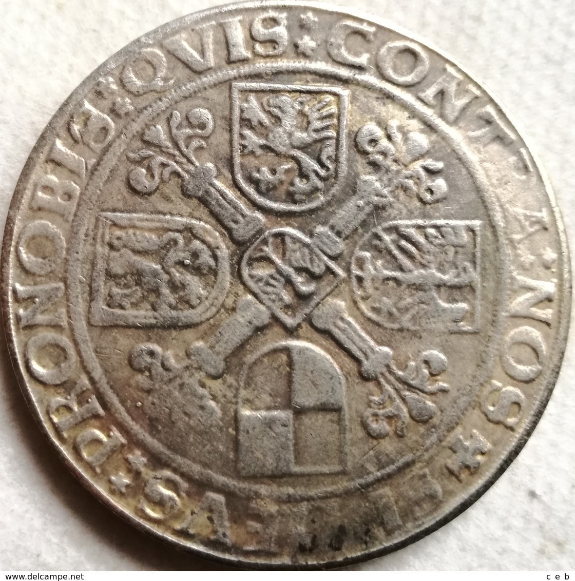 RÉPLICA Moneda ½ Guldiner. 1538. Brandenburgo, Alemania - Taler & Doppeltaler