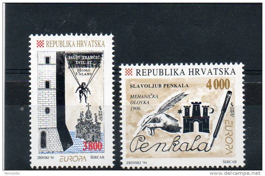 CROATIE N° 226/227 ** - EUROPE ET DECOUVERTE - Cote 6.50 € - 1994