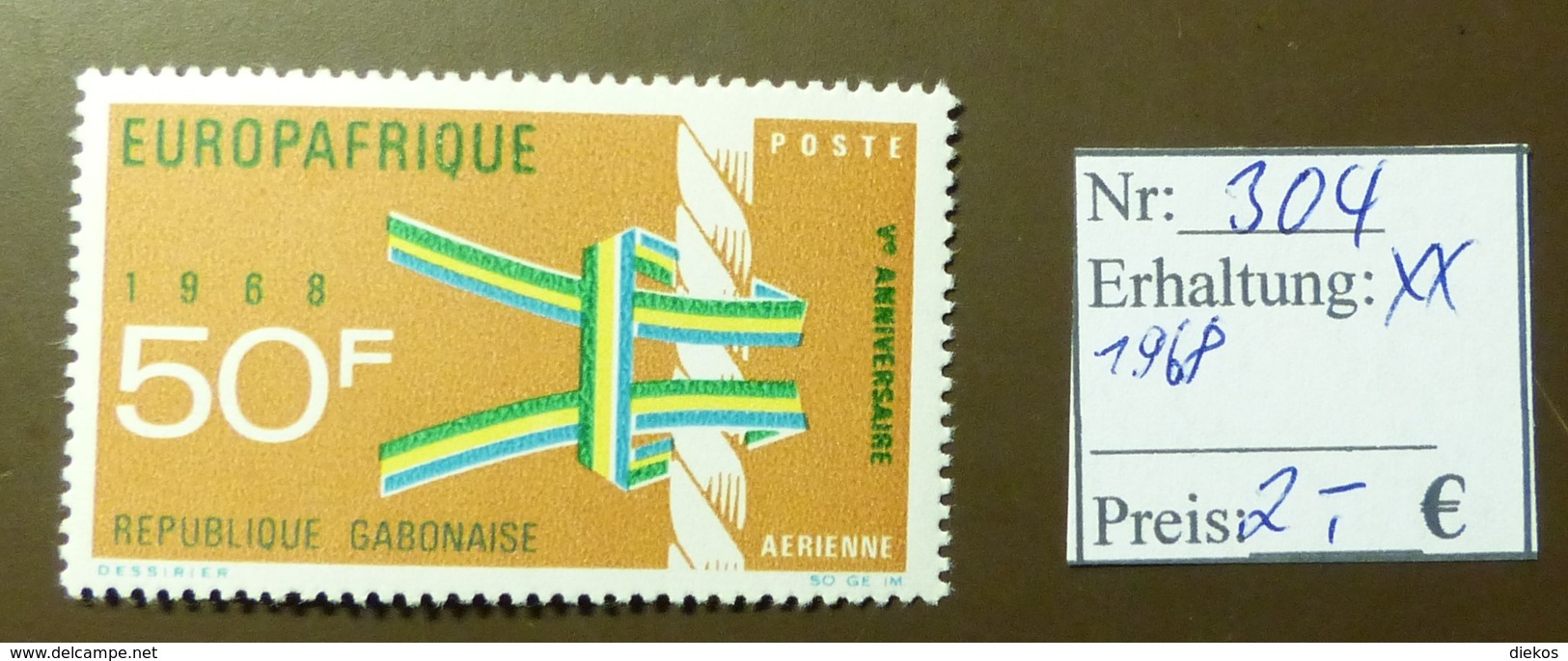 Gabunaise  Europafrique Europa  MiNr: 304  Postfrisch ** MNH     #4908 - Gabon (1960-...)