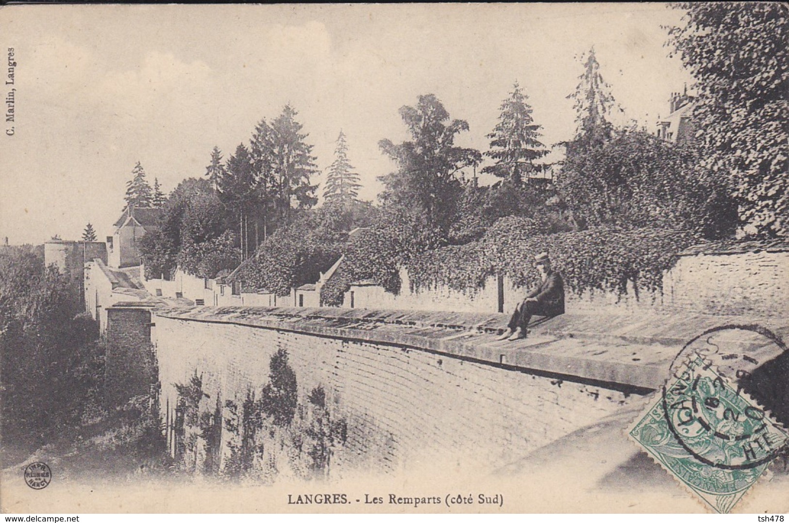 52----LANGRES--les Remparts---( Côté Sud )---voir 2 Scans - Langres