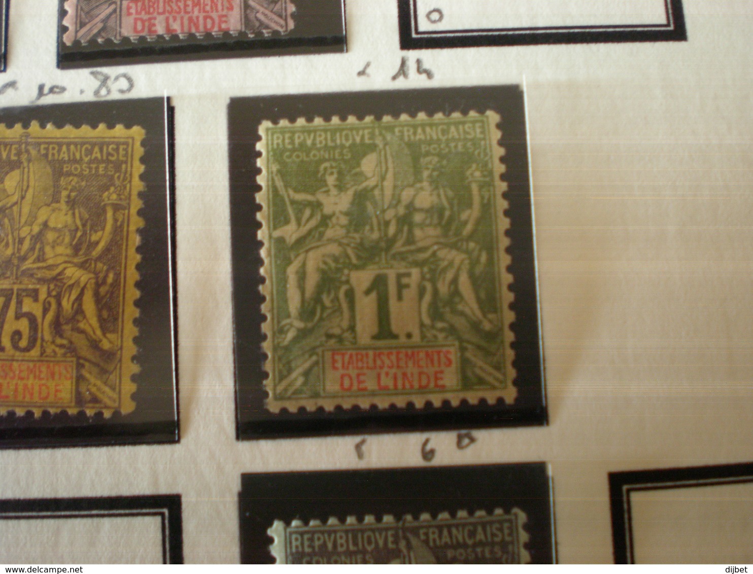 TIMBRE COLONIE FRANCAISE INDE  N°13  CHARNIERE - Unused Stamps