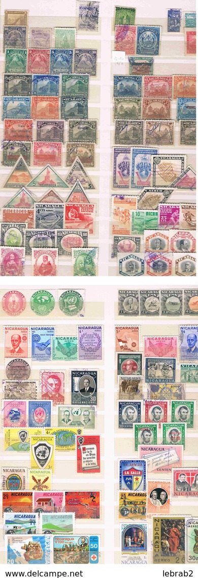 Nicaragua, Old Collection Of 120 Stamps In Mostly Good Condition O/*/**; D3695 - Nicaragua