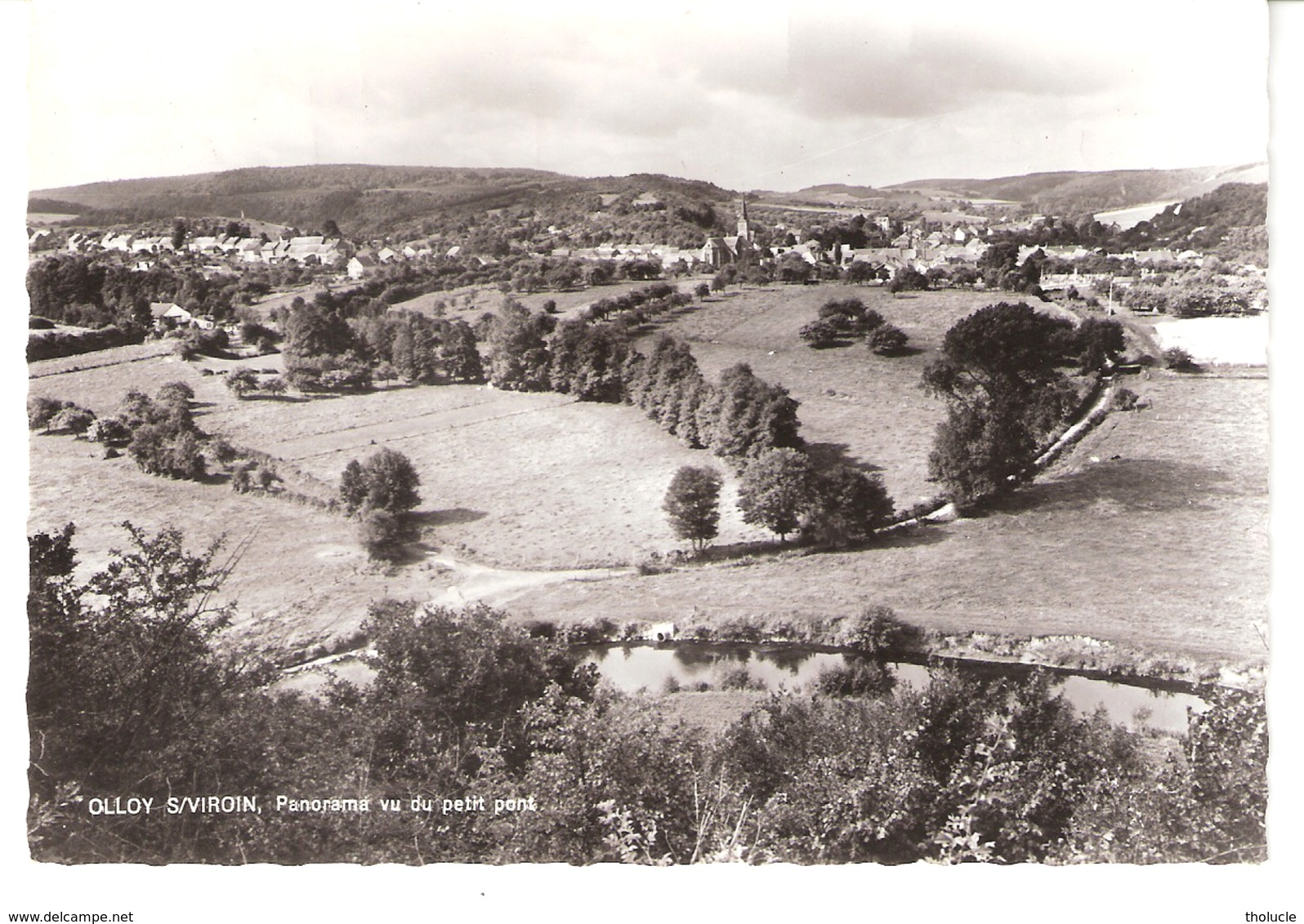 Olloy-sur-Viroin (Viroinval)-écrite En 1968-Panorama Du Village Et De L'Eglise Vu Du Petit Pont-Edit.A.Smetz - Viroinval