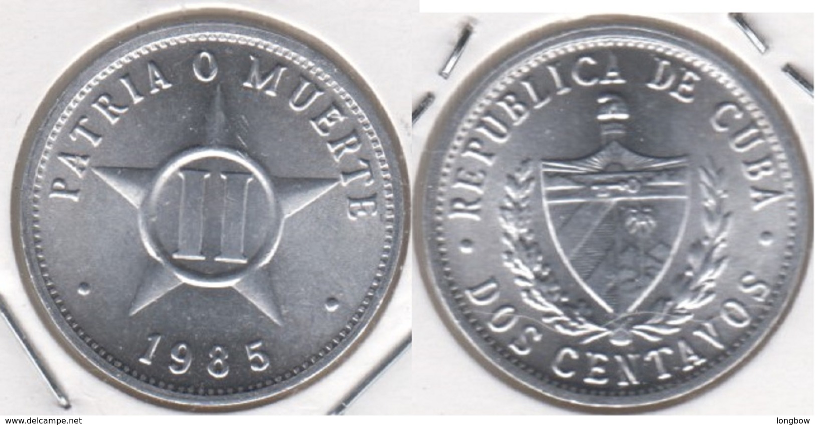 Cuba 2 Centavos 1985 KM#104.2 - Used - Cuba