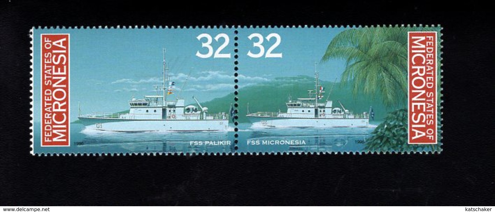 703447921 MICRONESIA POSTFRIS MINT NEVER HINGED POSTFRISCH EINWANDFREI  SCOTT 244A PATROL BOATS SHIPS - Micronésie