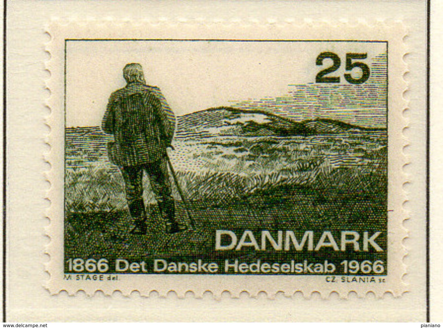 PIA - DANIMARCA -1966 : Centenario Della Società Amici Della Natura   - (Yv 447) - Nuevos