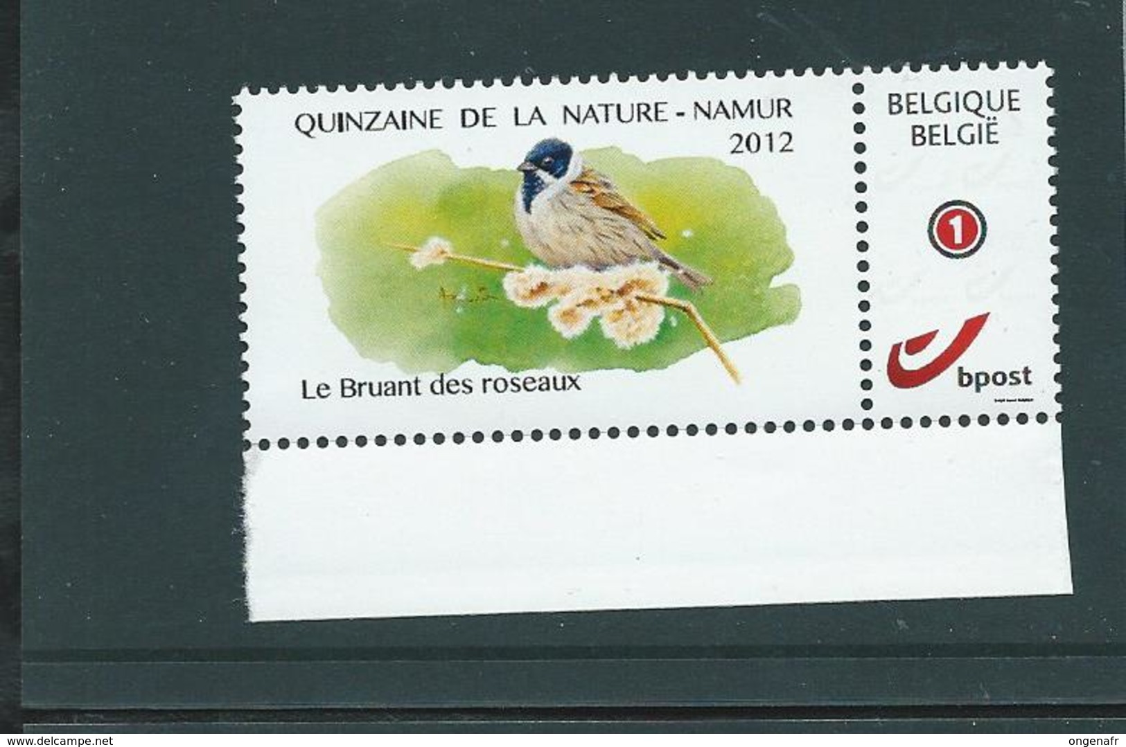 Duostamp  Neuf (**)   Avec N° 4183 (auto-adhésif)  Quinzaine De La Nature 2012  Le Bruant Des Roseaux - 1985-.. Oiseaux (Buzin)