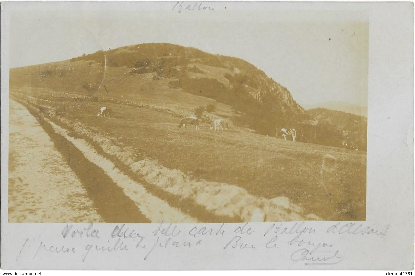 Carte Photo Ballon D'alsace - Autres & Non Classés