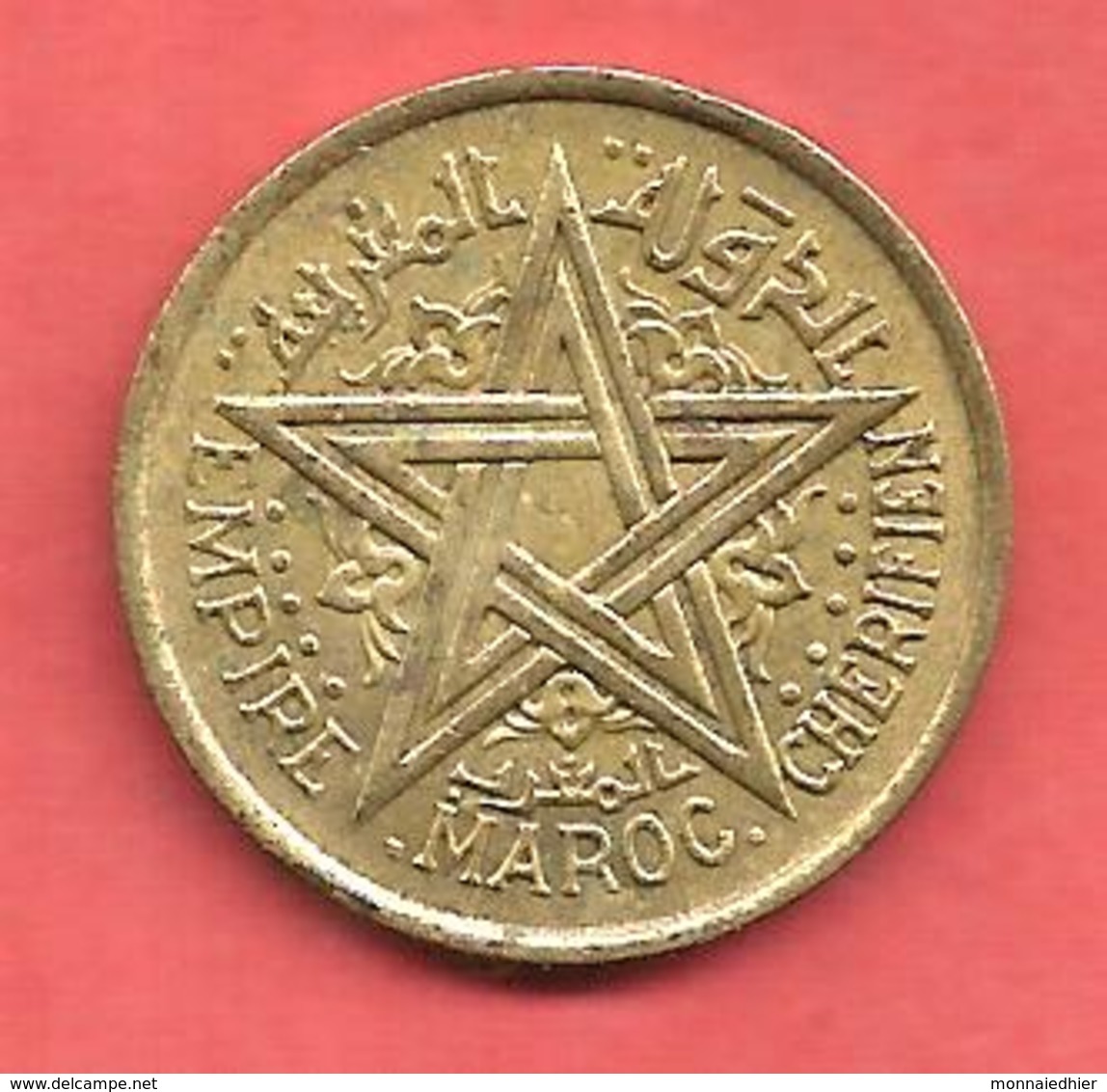 1 Franc , MAROC CHERIFIEN  , Alu-Bronze , 1945 , N° KM # 41 - Andere & Zonder Classificatie