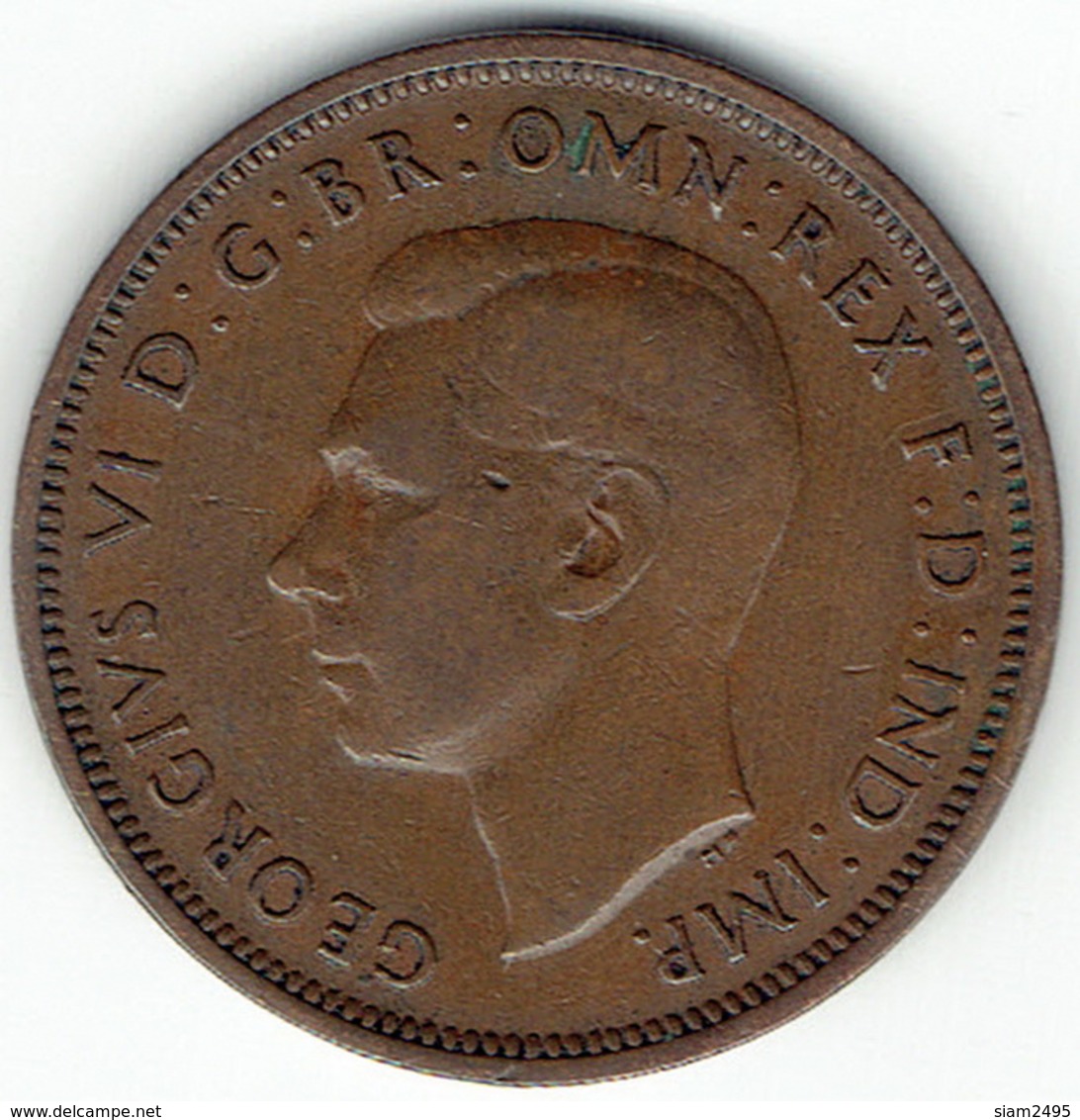 United Kingdom, Half Penny 1938 - Andere & Zonder Classificatie
