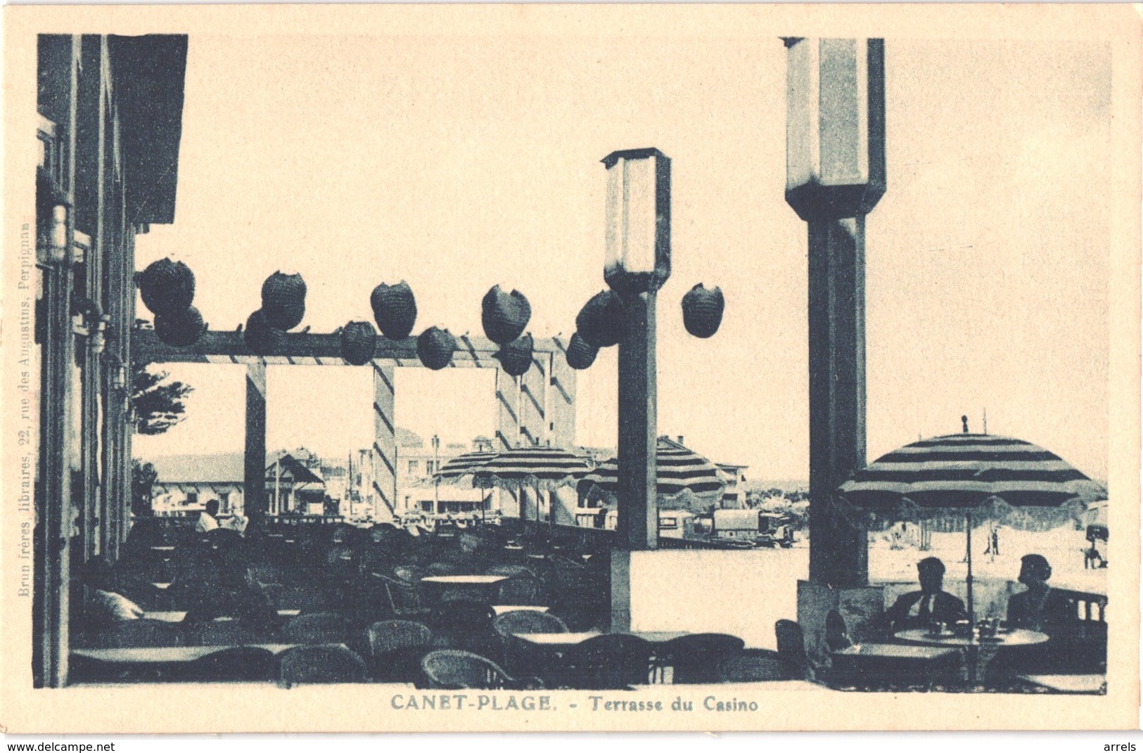 FR66 CANET - Brun - Terrasse Du Casino - Belle - Canet Plage