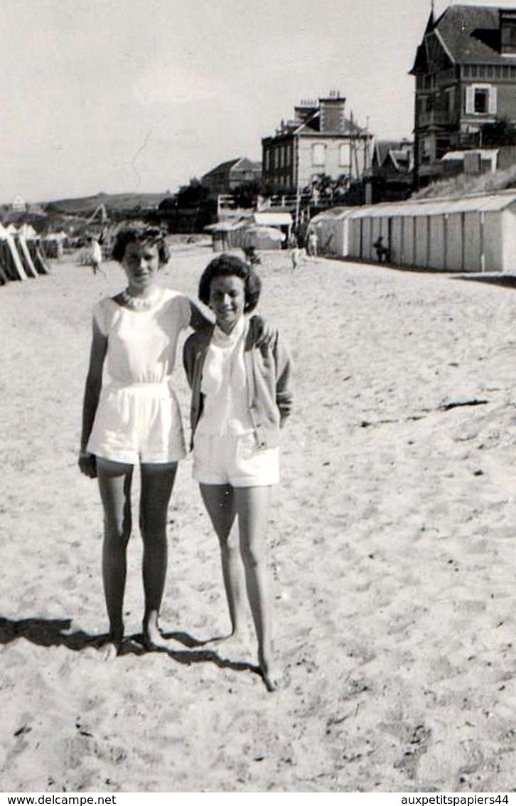 Photo Originale Manche - Plage & Maillots De Bains à Saint-Pair Sur Mer (50380) En 1955 - Lieux