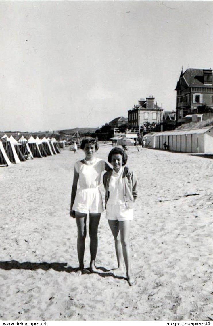 Photo Originale Manche - Plage & Maillots De Bains à Saint-Pair Sur Mer (50380) En 1955 - Lieux