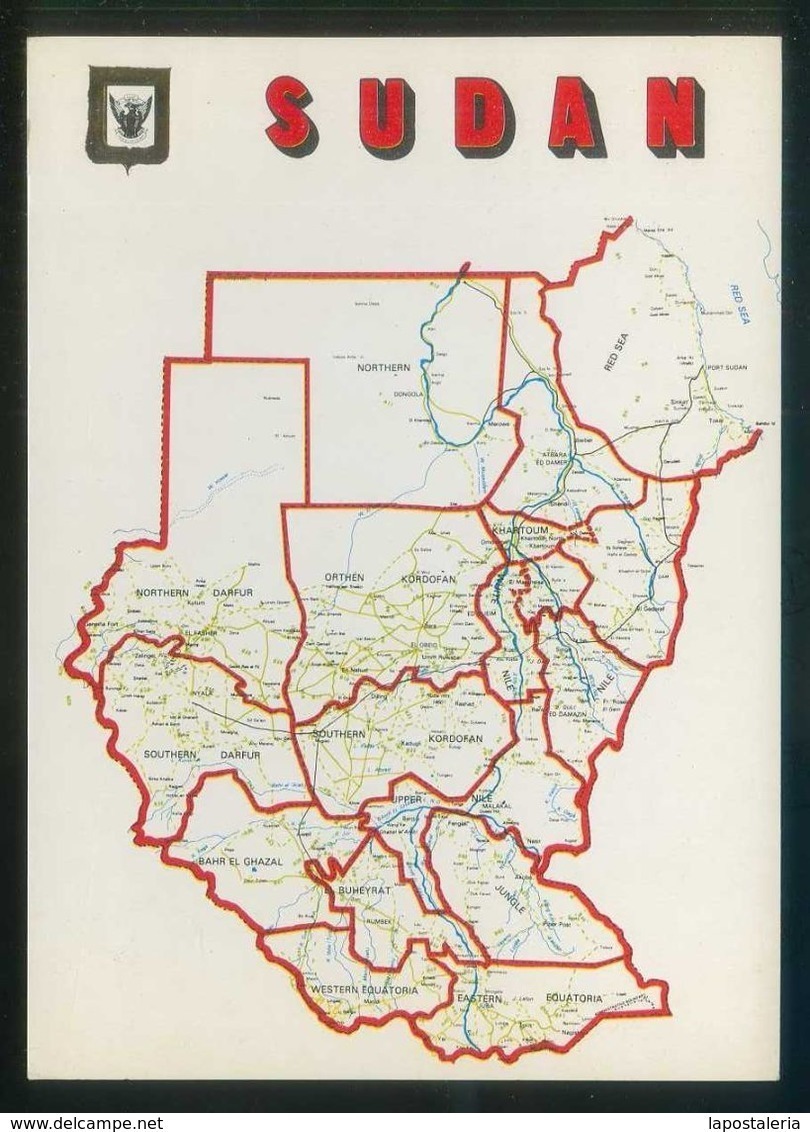 Sudán. *Sudan Map* Nilo Distr. Nº 1B. Nueva. - Sudán