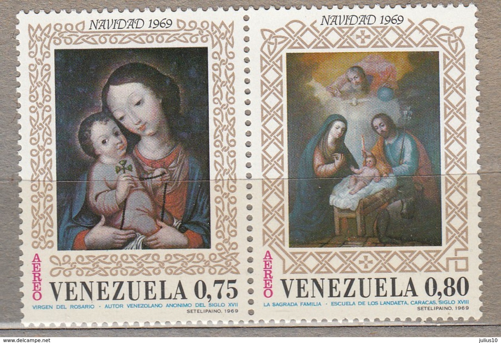 VENEZUELA 1969 Christmas MNH (**) Mi 1812-1813 #23767 - Venezuela