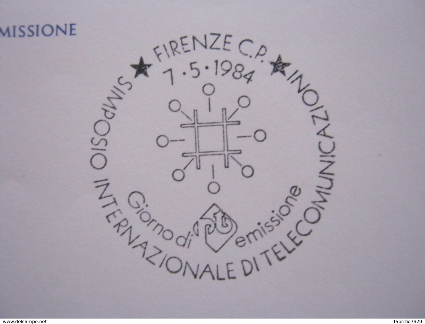 A.01 ITALIA ANNULLO - 1984 FIRENZE FDC SIMPOSIO INTERNAZIONALE TELECOMUNICAZIONI TELECOM TELEFONIA TELEPHON - Telecom