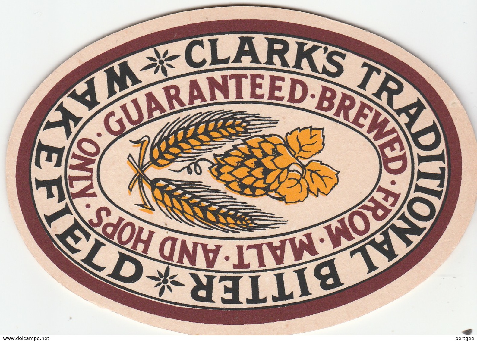 UNUSED BEERMAT - CLARK'S BREWERY (WAKEFIELD, ENGLAND) - TRADITIONAL BITTER - Cat (004) - (1984) - Sous-bocks