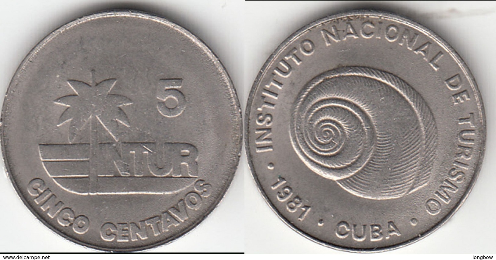 Cuba 5 Centavos 1981 (Thick 5) KM#412.1 - Used - Cuba