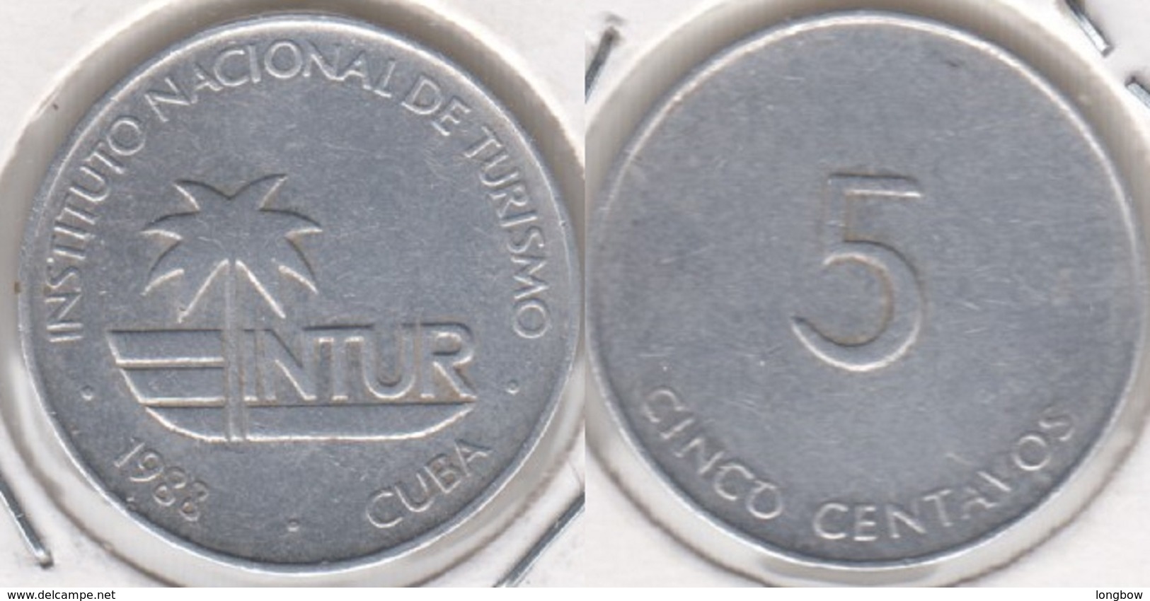 Cuba 5 Centavos 1988 (no 5) KM#413 - Used - Cuba