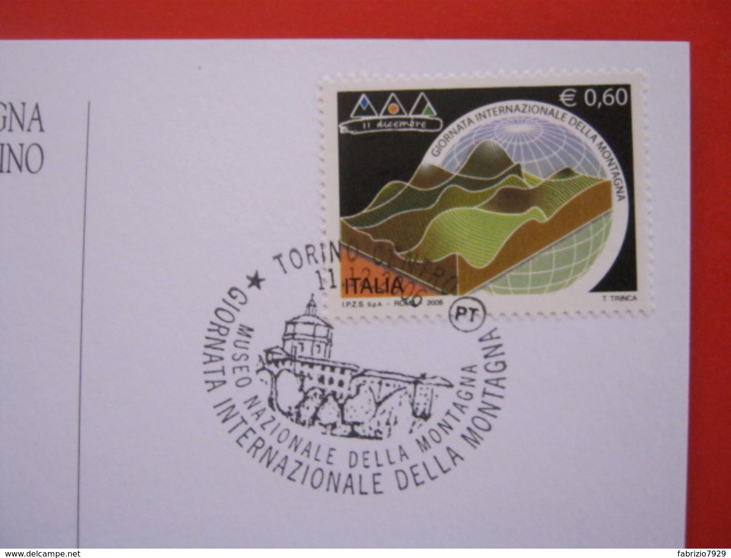 A.01 ITALIA ANNULLO - 2006 TORINO GIORNATA DELLA MONTAGNA MUSEO NAZIONALE CARD PILA ELETTRICA LUCE LUX - Autres & Non Classés