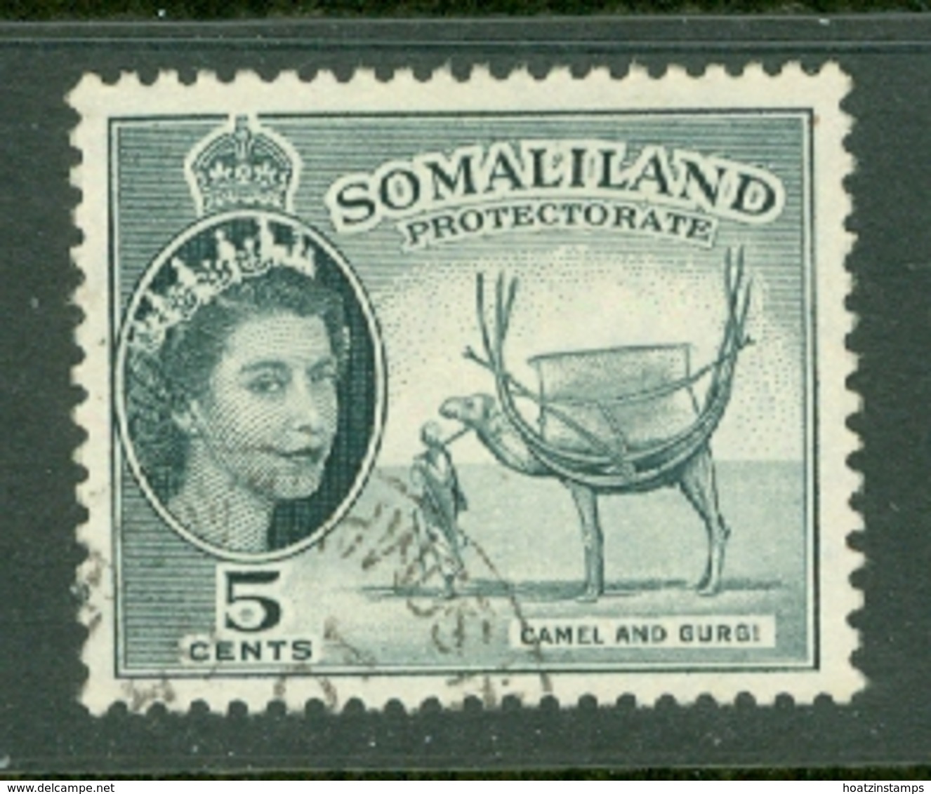 Somaliland Protectorate: 1953/58   QE II - Pictorial    SG137     5c     Used - Somaliland (Protectorate ...-1959)