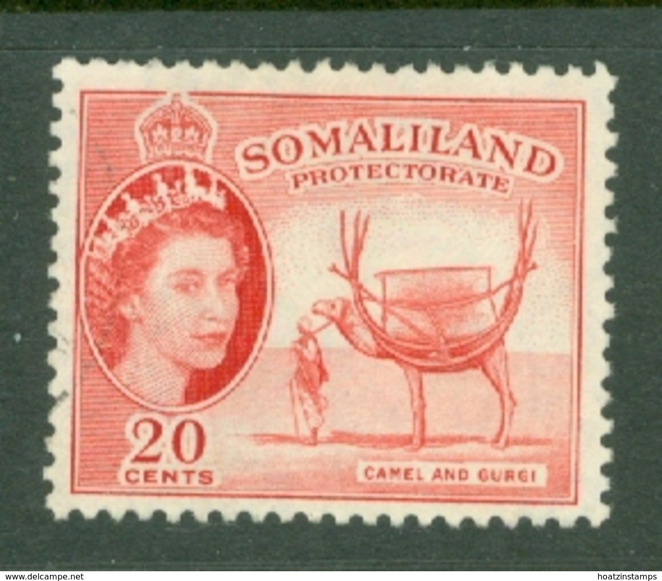 Somaliland Protectorate: 1953/58   QE II - Pictorial    SG140     20c    Used - Somaliland (Protectorate ...-1959)