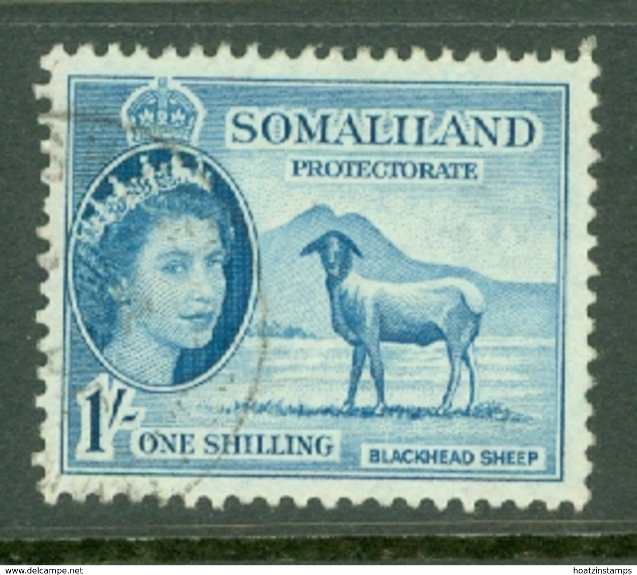 Somaliland Protectorate: 1953/58   QE II - Pictorial    SG144     1/-    Used - Somaliland (Protectorate ...-1959)