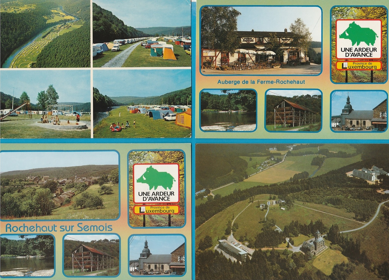 BELGIË Le Herou, Sainte Ode, Rochehaut, Poupehan, Frahan, Corbion, Lot van 60 postkaarten.