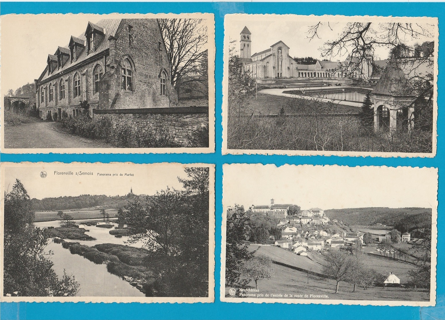 BELGIË Neufchâteau, Tenneville, Florenville, Orval, Chiny, Arlon, Martelange, Lot Van 64 Postkaarten. - 5 - 99 Cartes