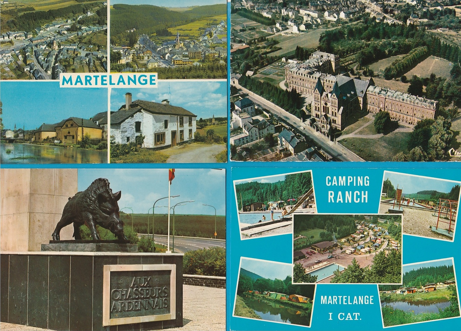 BELGIË Neufchâteau, Tenneville, Florenville, Orval, Chiny, Arlon, Martelange, Lot van 64 postkaarten.