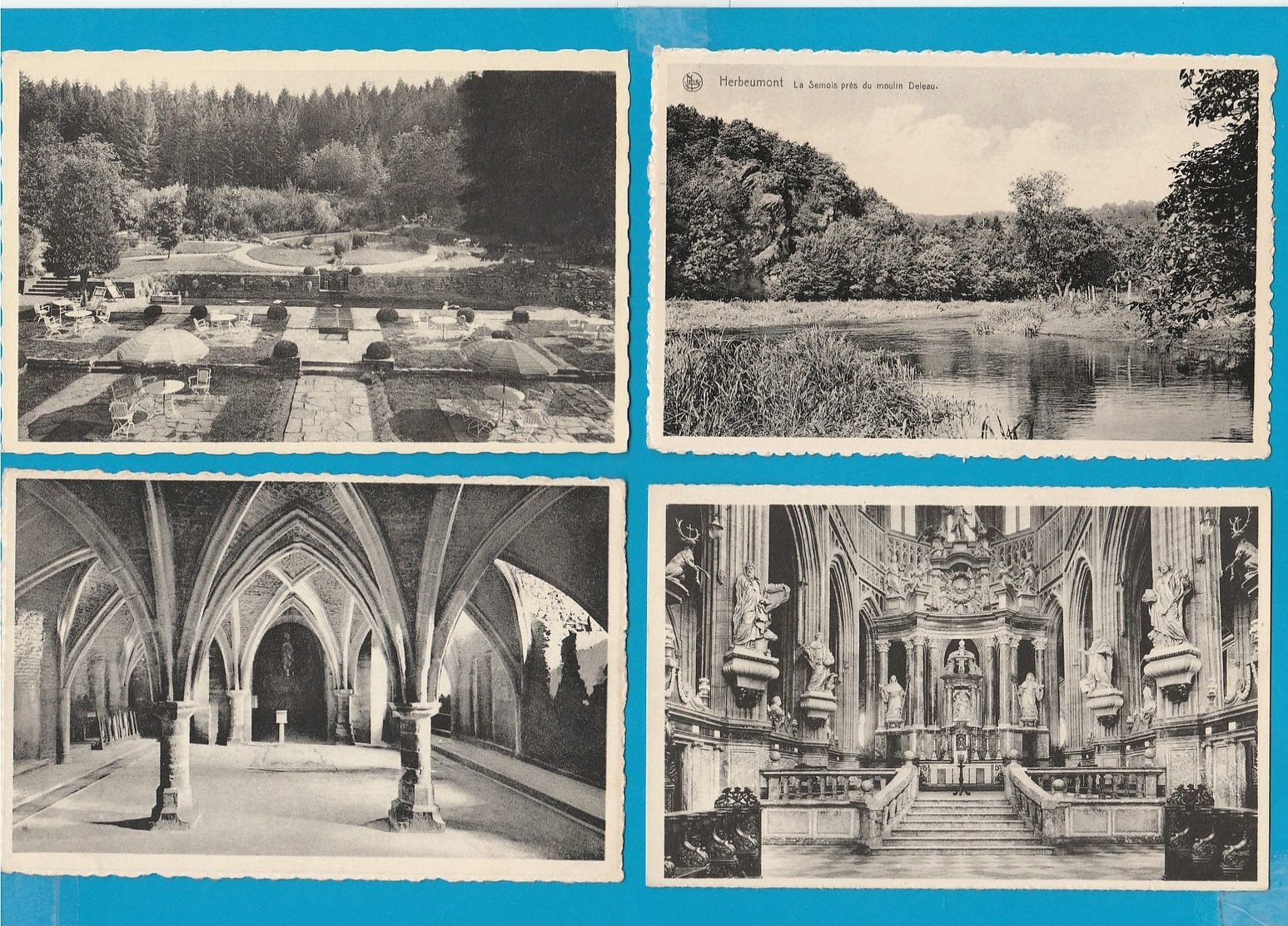 BELGIË Herbeumont, Saint Hubert, Hotton, Lot Van 60 Postkaarten. - 5 - 99 Cartes