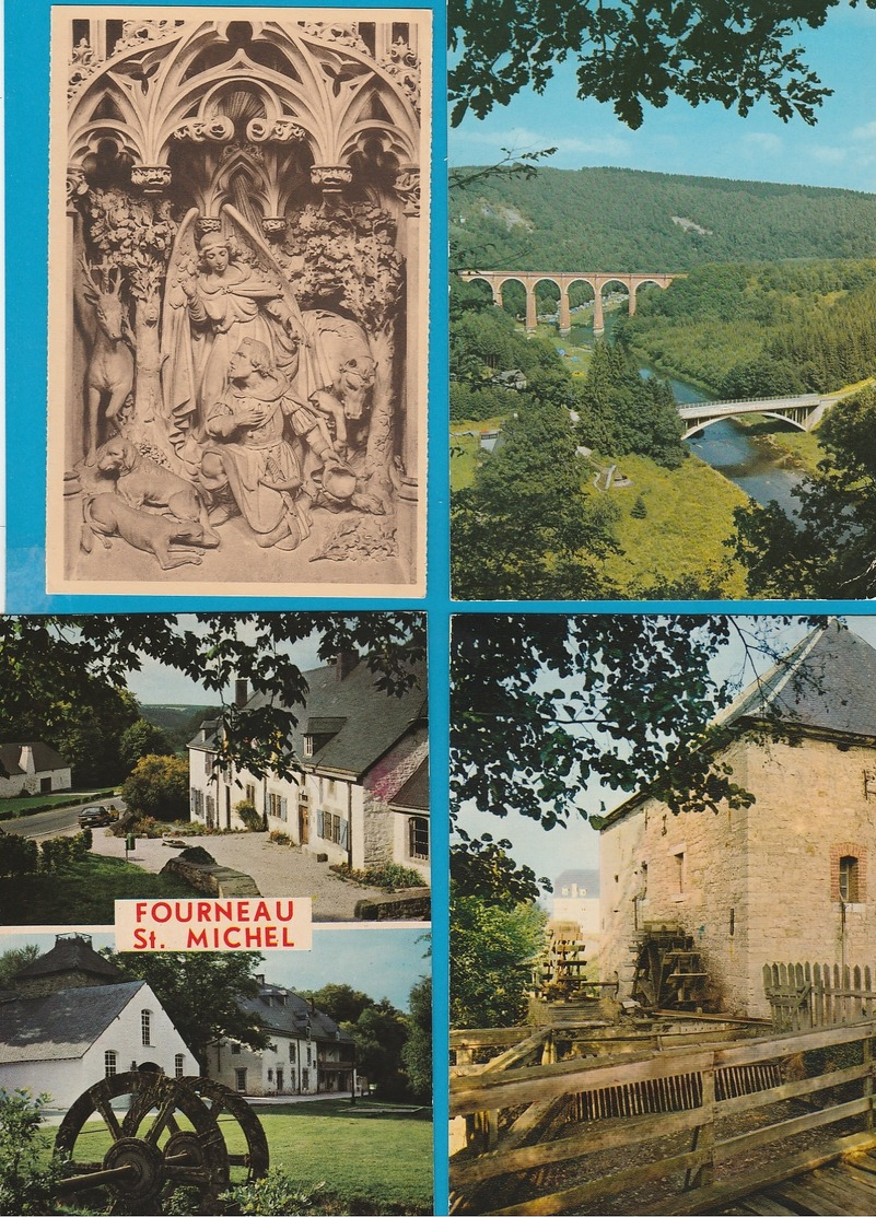 BELGIË Herbeumont, Saint Hubert, Hotton, Lot van 60 postkaarten.