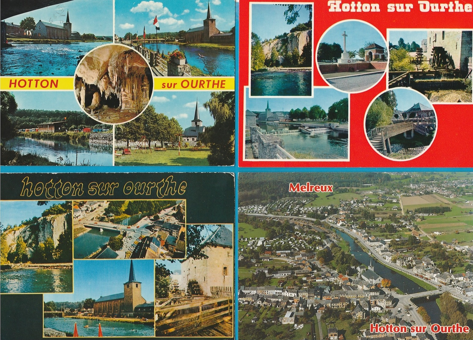 BELGIË Herbeumont, Saint Hubert, Hotton, Lot van 60 postkaarten.