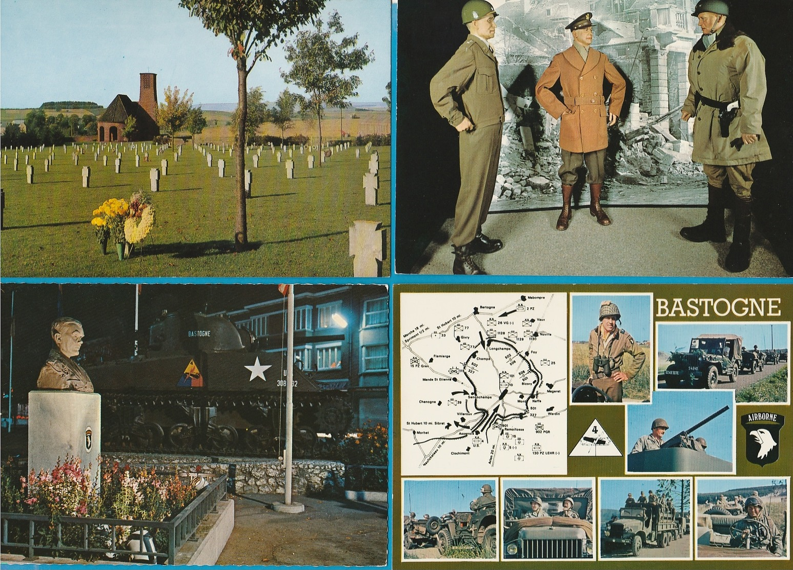 BELGIË Bastogne, Houffalize, Botassart, Lot van 60 postkaarten.