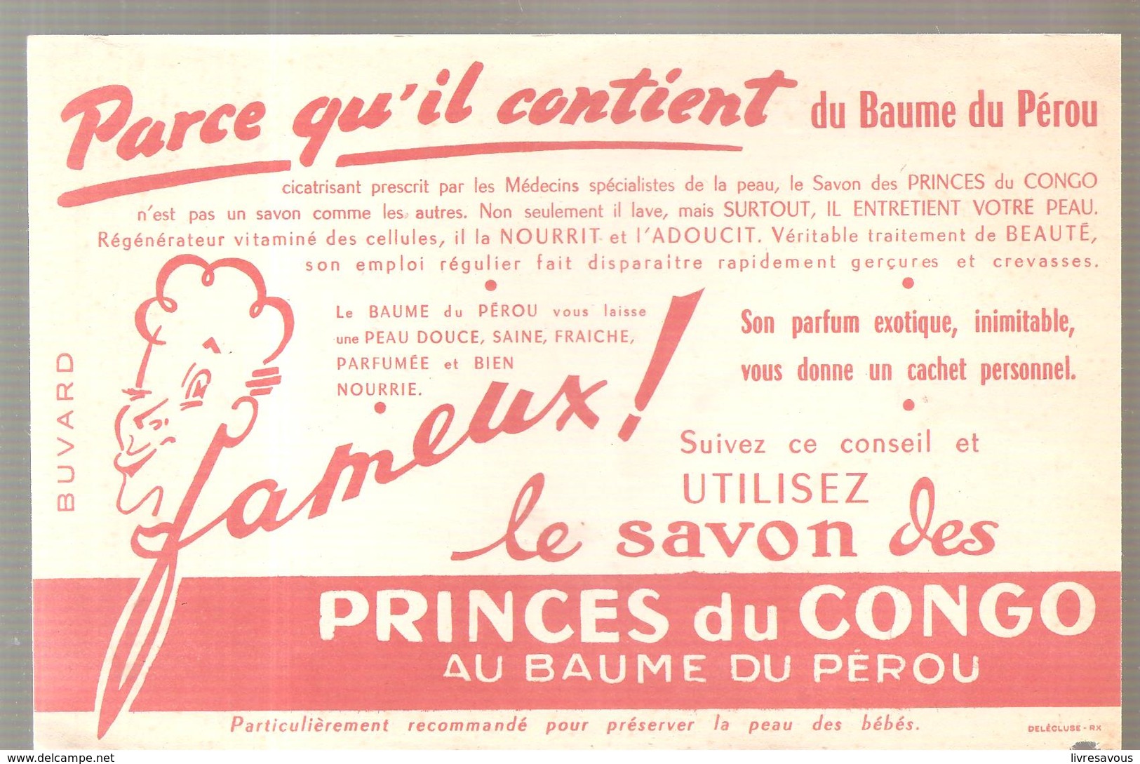 Buvard PRINCES DU CONGO AU BAUME DU PEROU - Parfum & Cosmetica