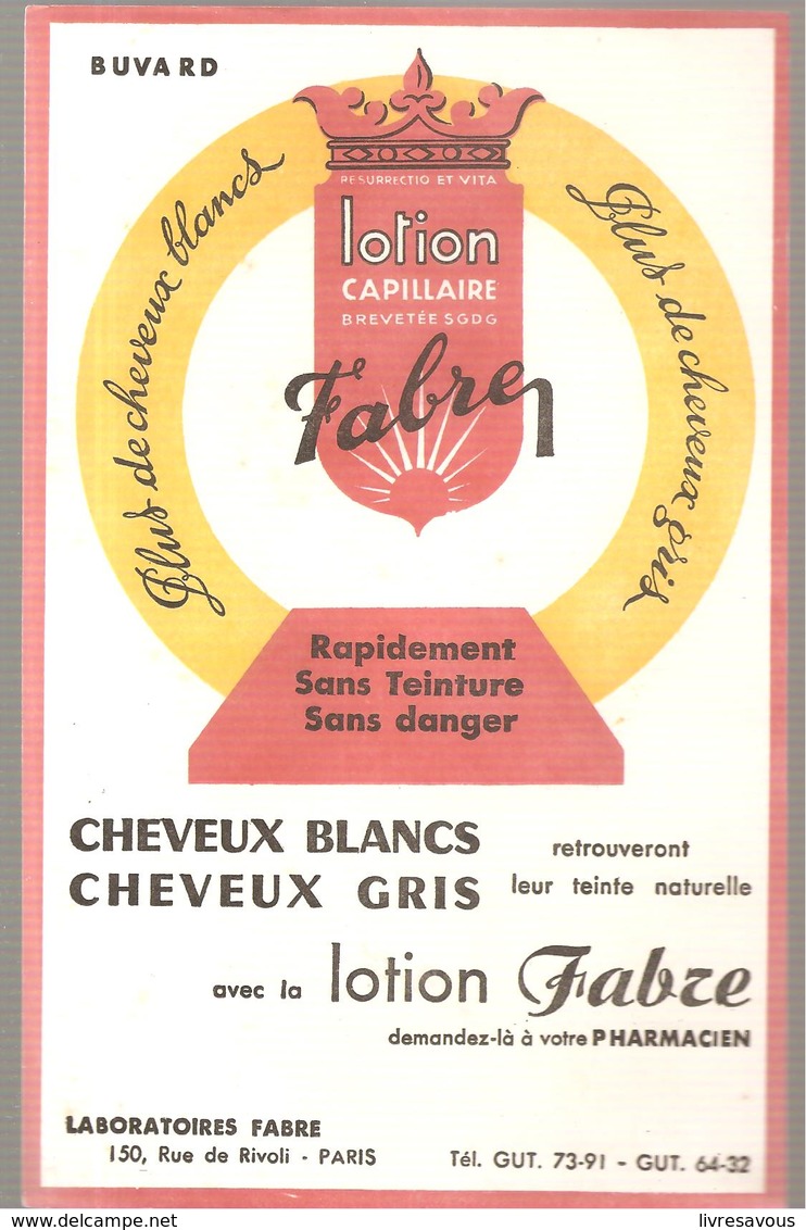 Buvard Fabre Lotion Capilaire Fabre Rapidement Sans Teinture Sans Danger - Parfums & Beauté