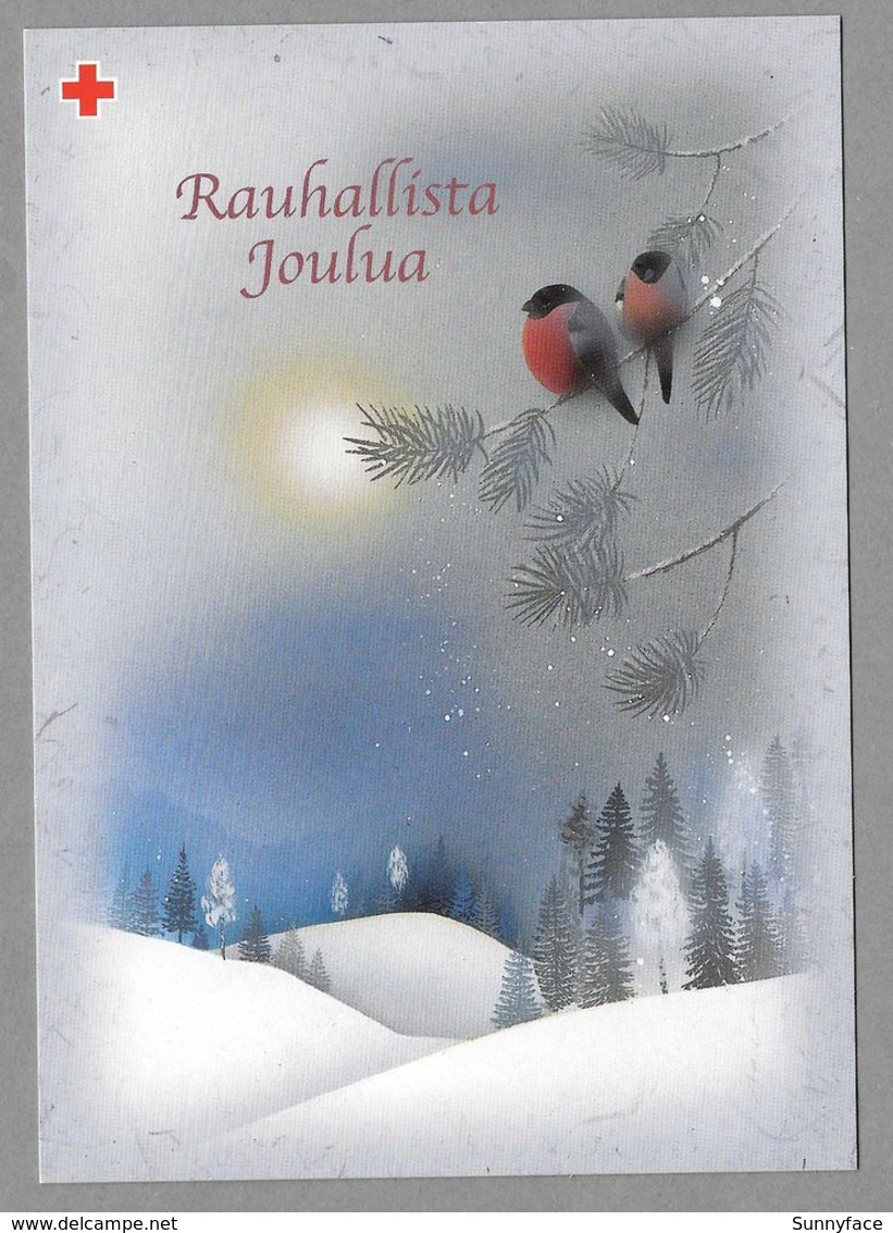 Postal Stationery Red Cross Finland - Misty Landscape Bullfinches Bouvreuil Gimpel - Illustr. J. Aalto - Used 2001 - Entiers Postaux