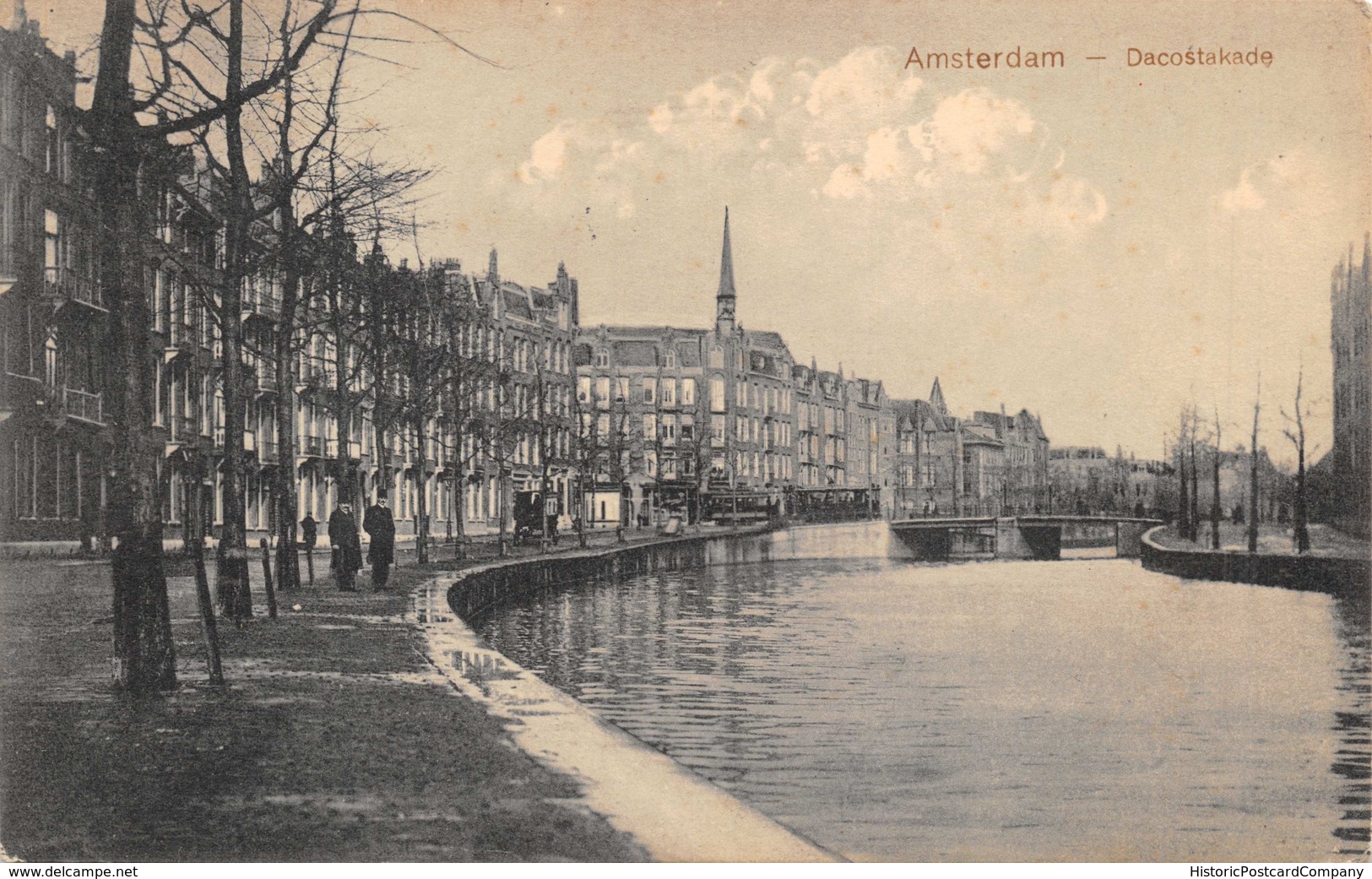 AMSTERDAM NETHERLANDS~DA COSTAKADE-E VAN WAART 1926 PHOTO POSTCARD 36610 - Andere & Zonder Classificatie