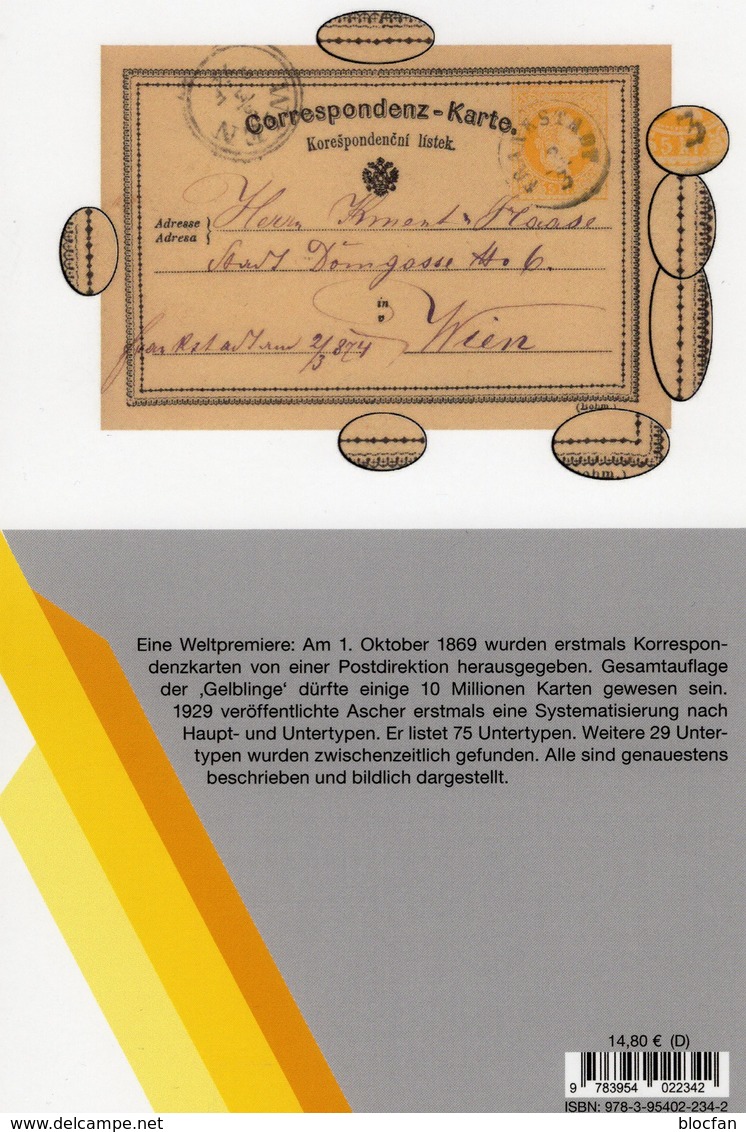 MICHEL 1.Auflage Post-Karten Österreich 2018 New 15€ Gelblinge Ganzsachen Catalogue Cards Austria 978-3-95402-234-2 - Entiers Postaux