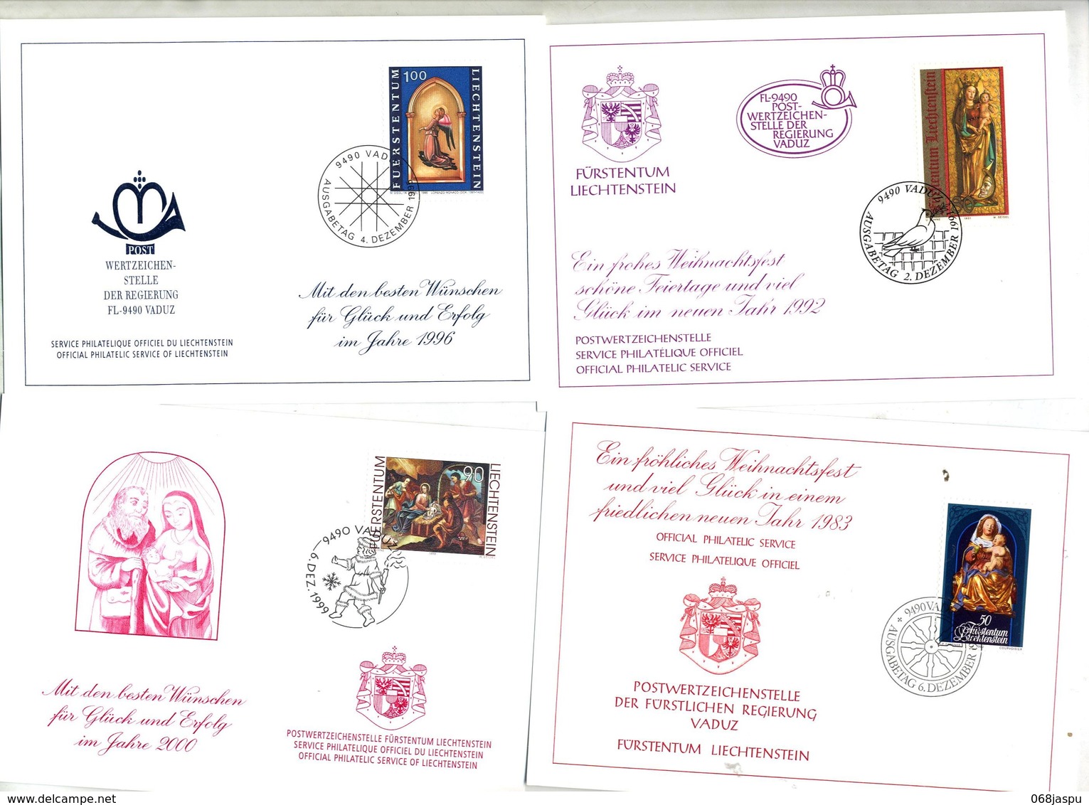 Lot 14 Carte Fdc Noel Bonne Annee à Voir - FDC