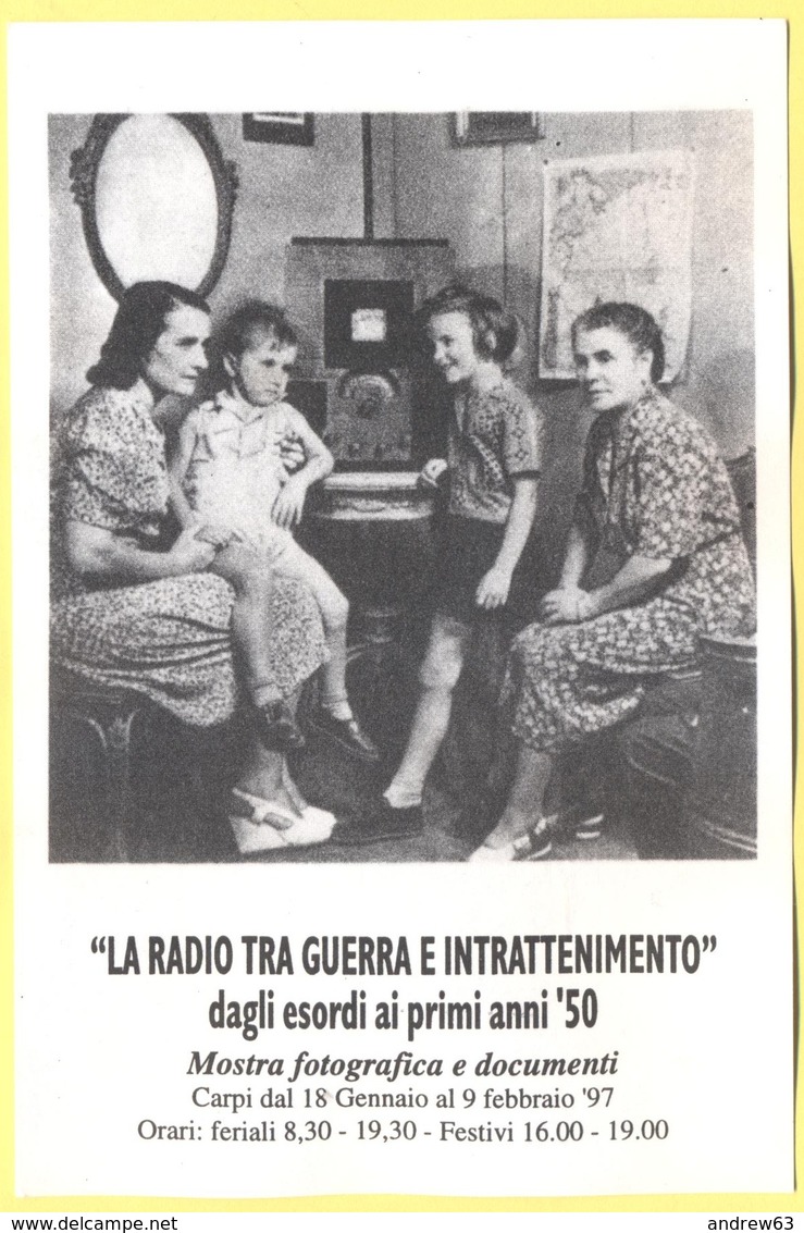 Tematica - Radio - 1997 - "La Radio Tra Guerra E Intrattenimento" Dagli Esordi Ai Primi Anni 50 - Mostra Fotografica E D - Altri & Non Classificati