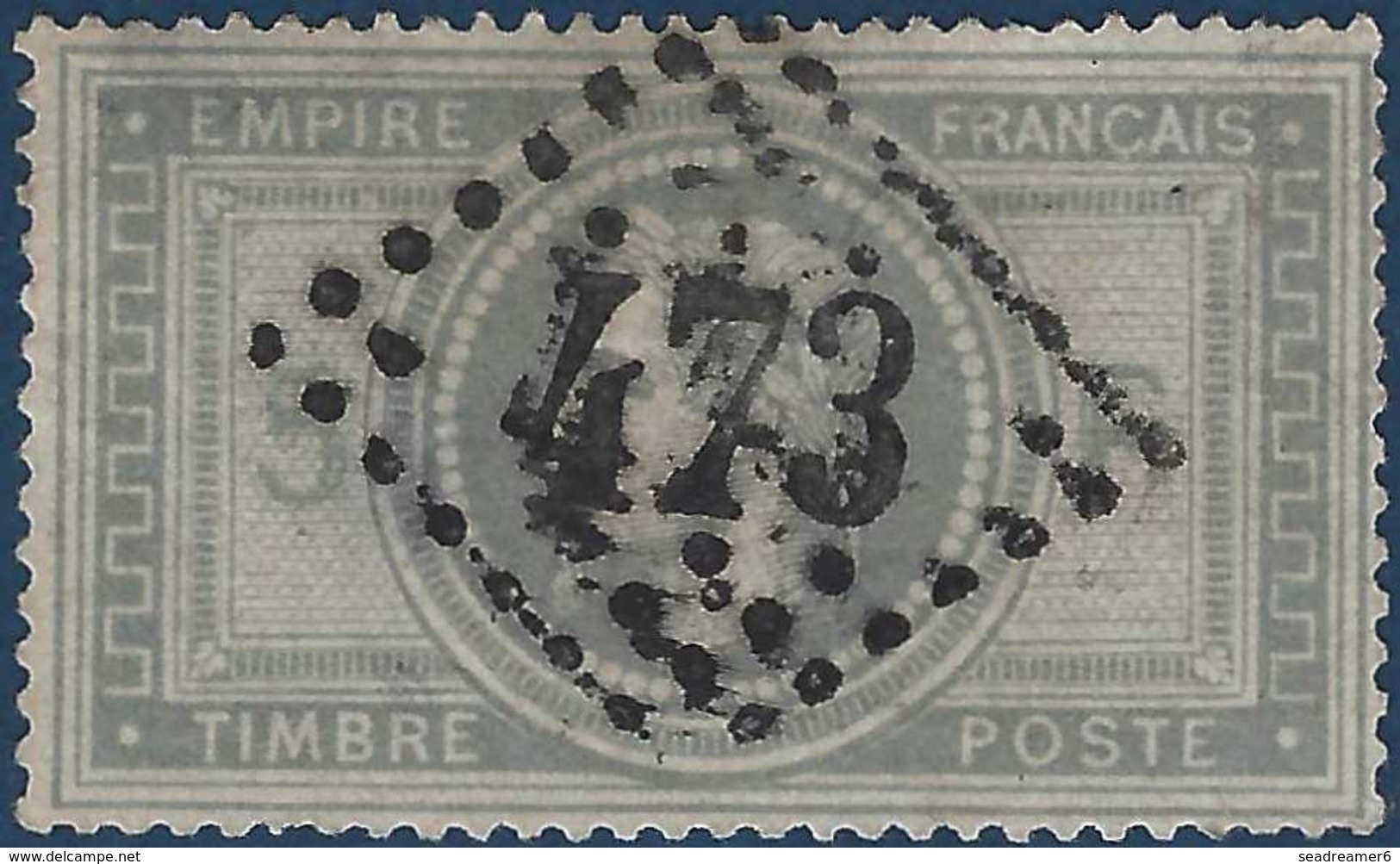 France Napoléon Lauré N°33 Oblitération GC 473 Biarrits (64) Très Bel Aspect Mais Clairs Importants Cote Yvert : 1150 € - 1863-1870 Napoleon III Gelauwerd