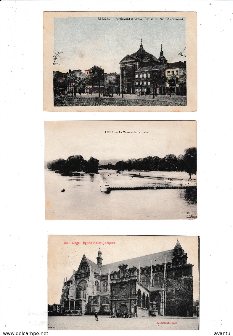 LIEGE / TRES BEAU LOT DE 109 CARTES POSTALES DE LIEGE  / DESTOCKAGE