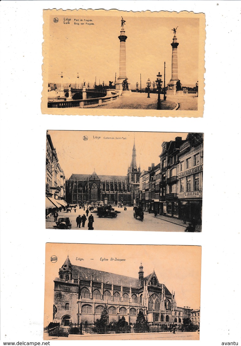 LIEGE / TRES BEAU LOT DE 109 CARTES POSTALES DE LIEGE  / DESTOCKAGE