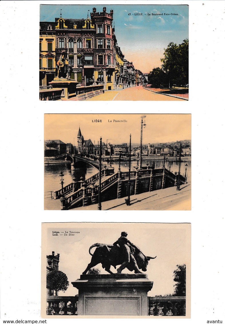 LIEGE / TRES BEAU LOT DE 109 CARTES POSTALES DE LIEGE  / DESTOCKAGE