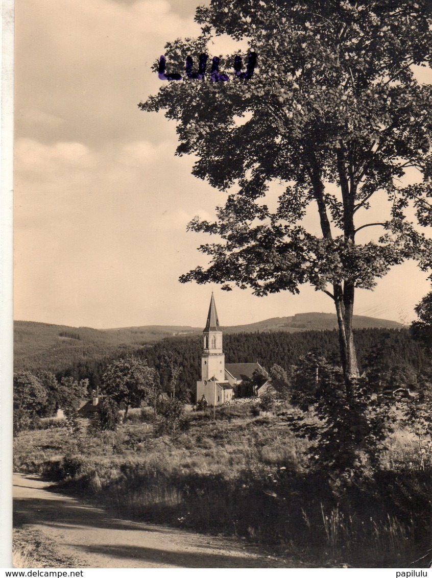 ALLEMAGNE : Johanngeorgenstadt Blick Zur Stadtkirche Im Hintergrune Der Plattenberg - Johanngeorgenstadt