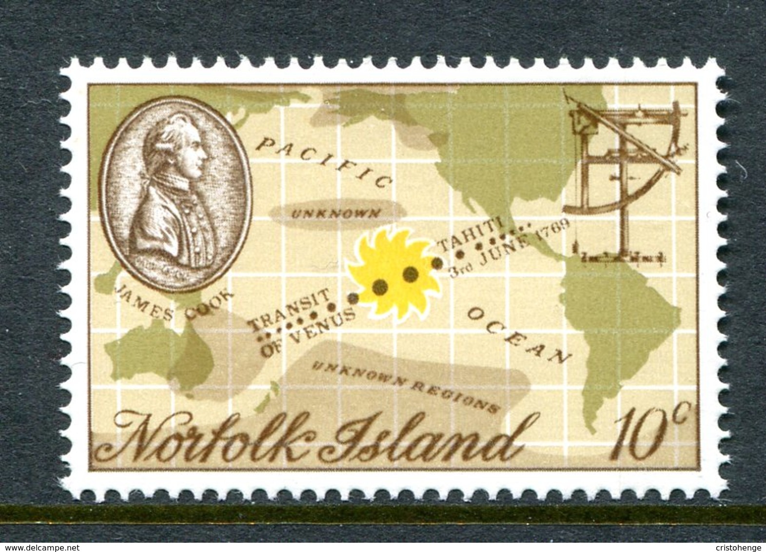 Norfolk Island 1969 Captain Cook Bi-centenary - 1st Issue MNH (SG 99) - Ile Norfolk