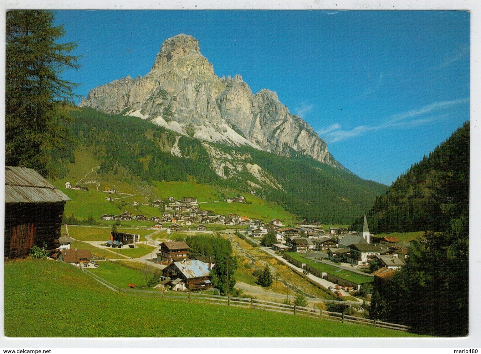 DOLOMITI     ALTA  BADIA      CORVARA     M . 1558   (VIAGGIATA) - Altri & Non Classificati