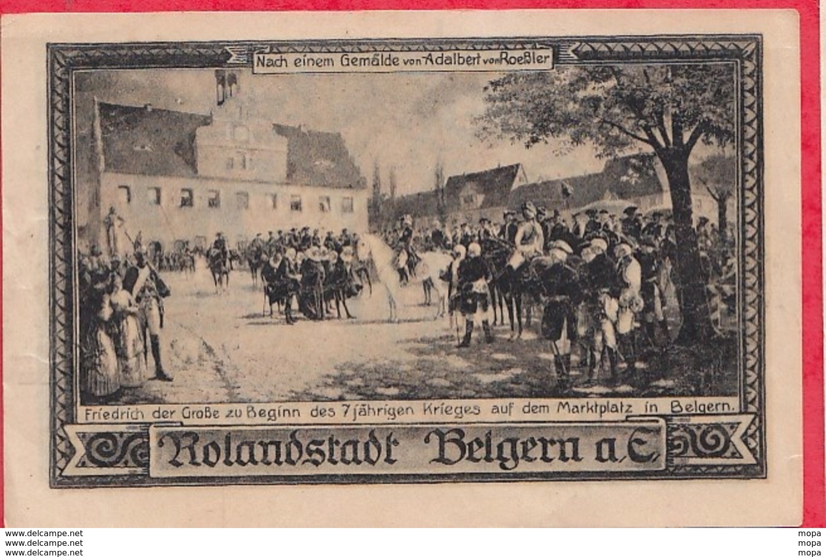 Allemagne 1 Notgeld 50 Pfenning Rolandstadt Belgern état Lot N °3163 - Collections