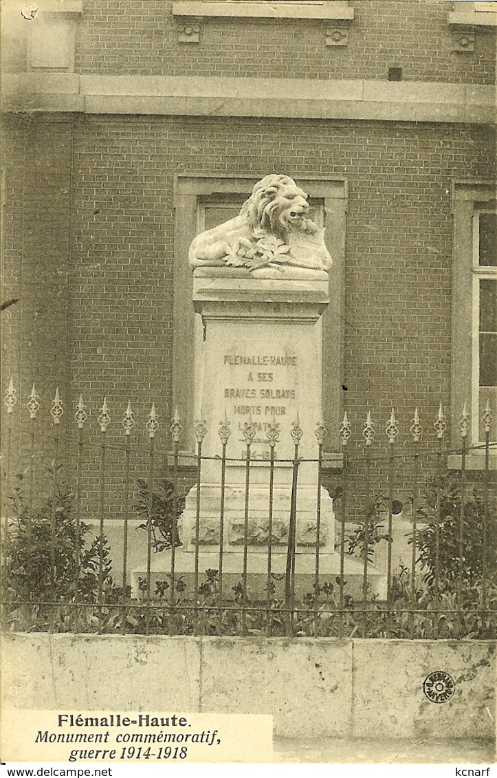 CP De Flémalle-Haute " Monument Commémoratif , Guerre 1914-1918 " - Flémalle